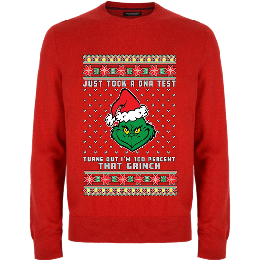 Just took a dna test, turned out i'm 100%that GRINCH UGLY SWEATER