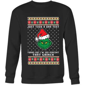 Just took a dna test, turned out i'm 100%that GRINCH UGLY SWEATER